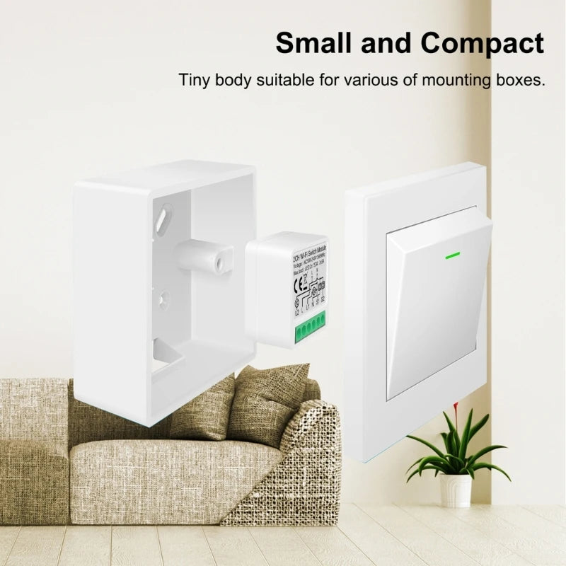 2024 New Intelligent WiFi Switches Component Intelligent Switches ABS Switchs for Home Automation Remote Control Electrical