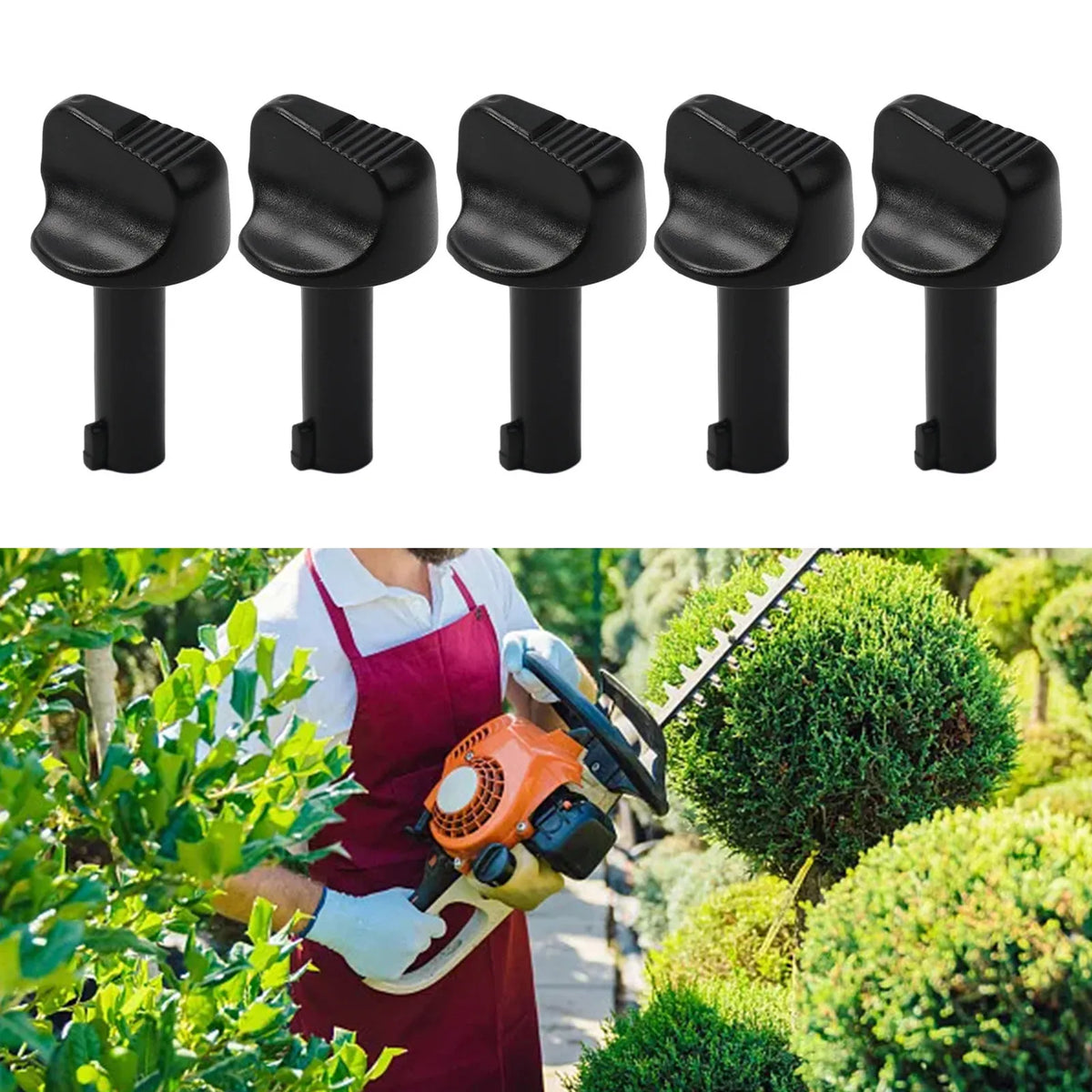 Carburetor Choke Knob SR450 5 Pcs BR430 BR450 For 4244 182 9502 Lawn Mower Parts Outdoor Living Garden Outdooor