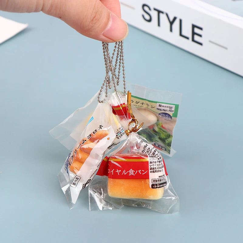 1PC Doll house simulation food toy pendant creative backpack pendant random delivery