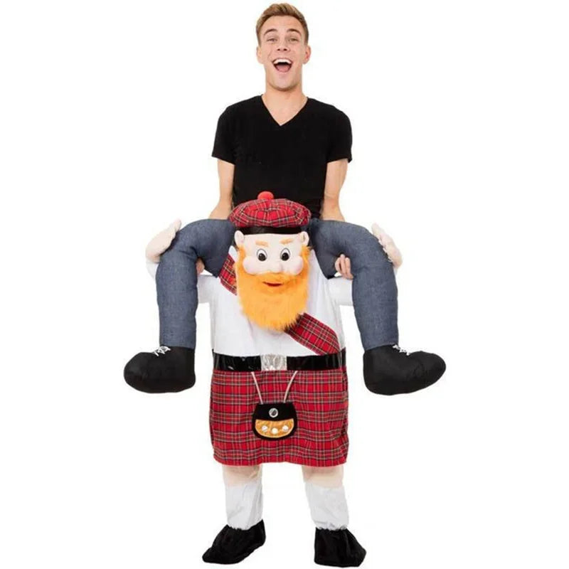 Novelty Funny Personality Animal Fake Legs Magic Pants Spoof Clothes Ride On Me Woman Men Christmas Halloween Costume Only Pants