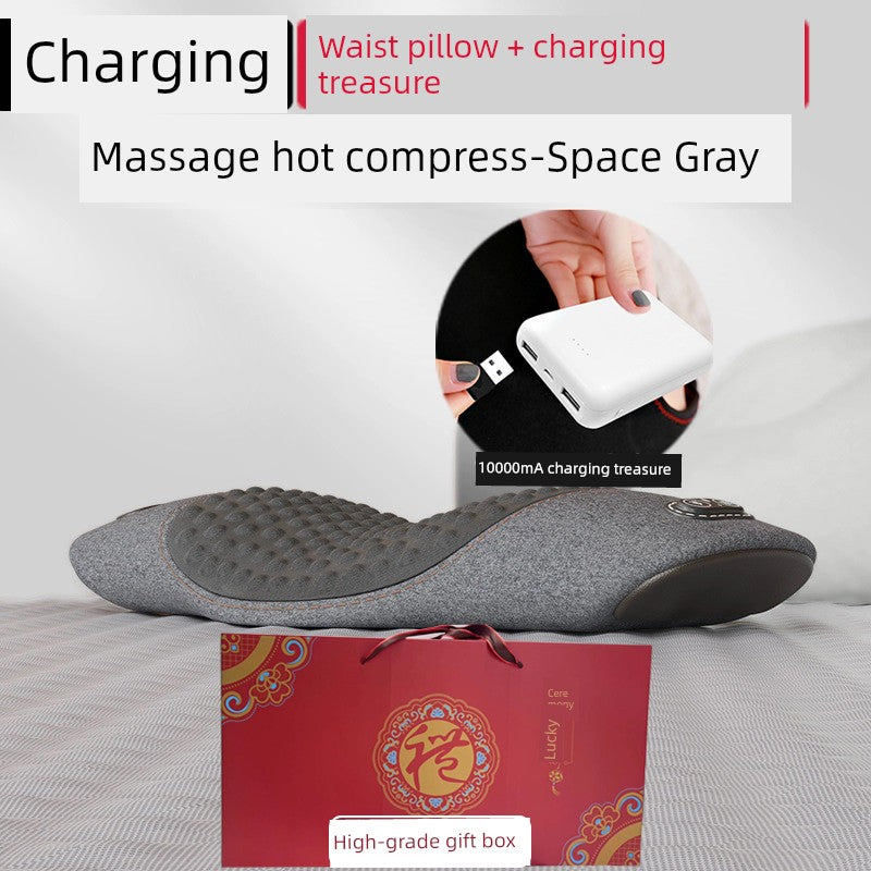 Japanese Lumbar Muscle Pad Lumbar Disc Waist Massage Tool Strain Lying Flat Sleep Lumbar Spine Professional Apparatus Heating Waist Pillow