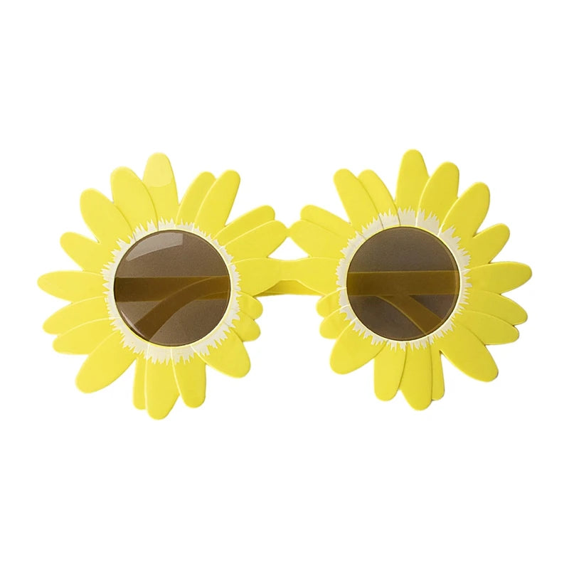 Funny Crazy Party Dress Glasses Sunflower Shape Sunglasses Accessories Novelty Costume Party Carnival Glasses Event Decoration