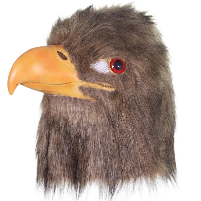 Novelty Bird Mask Latex Hood Animal Eagle Pigeon Bird Helmet Halloween Costume Carnival Cosplay Party Zoo Masquerade Props