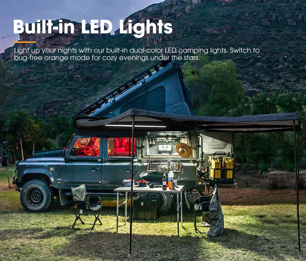Awning 4WD 4x4 Offroad Camping Free-standing Car Side 270 Degree Awning With Side Wall