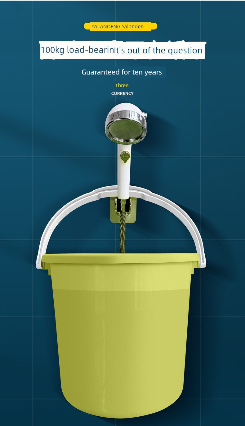 Shower Bracket Punch-Free Fixed Base Shower Nozzle Adjustable Rain Suction Cup Bathroom Shower Head Accessories