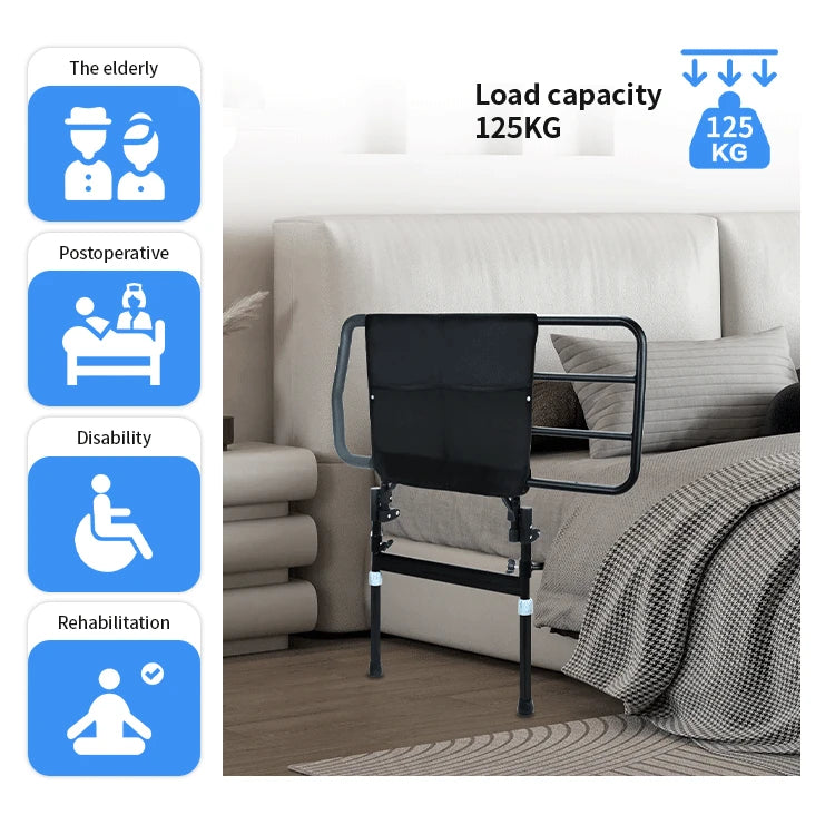 Factory Price Adult Bed Side Supporting Hand Rail Bed Assist Rail for Elderly Pregnant Handicapped People