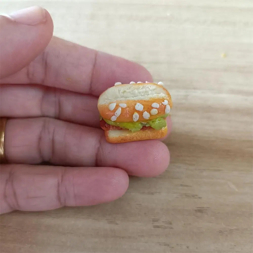 NEW 1/6 Scale Dollhouse Miniature Fried Chips Chicken Leg Ice-cream Orange Juice Mini Fast Food for Doll House Kitchen Play Toys
