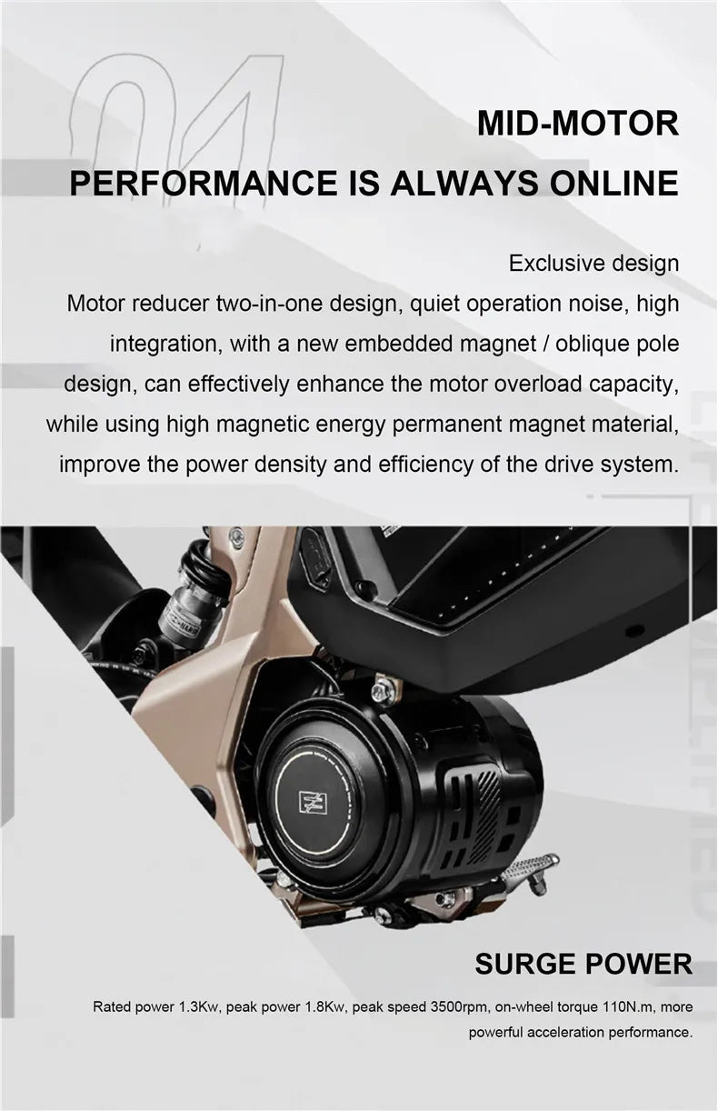17" urban e-bike e-scooter CITY XC electric cross-country mid-motor mobility excursions e-bike