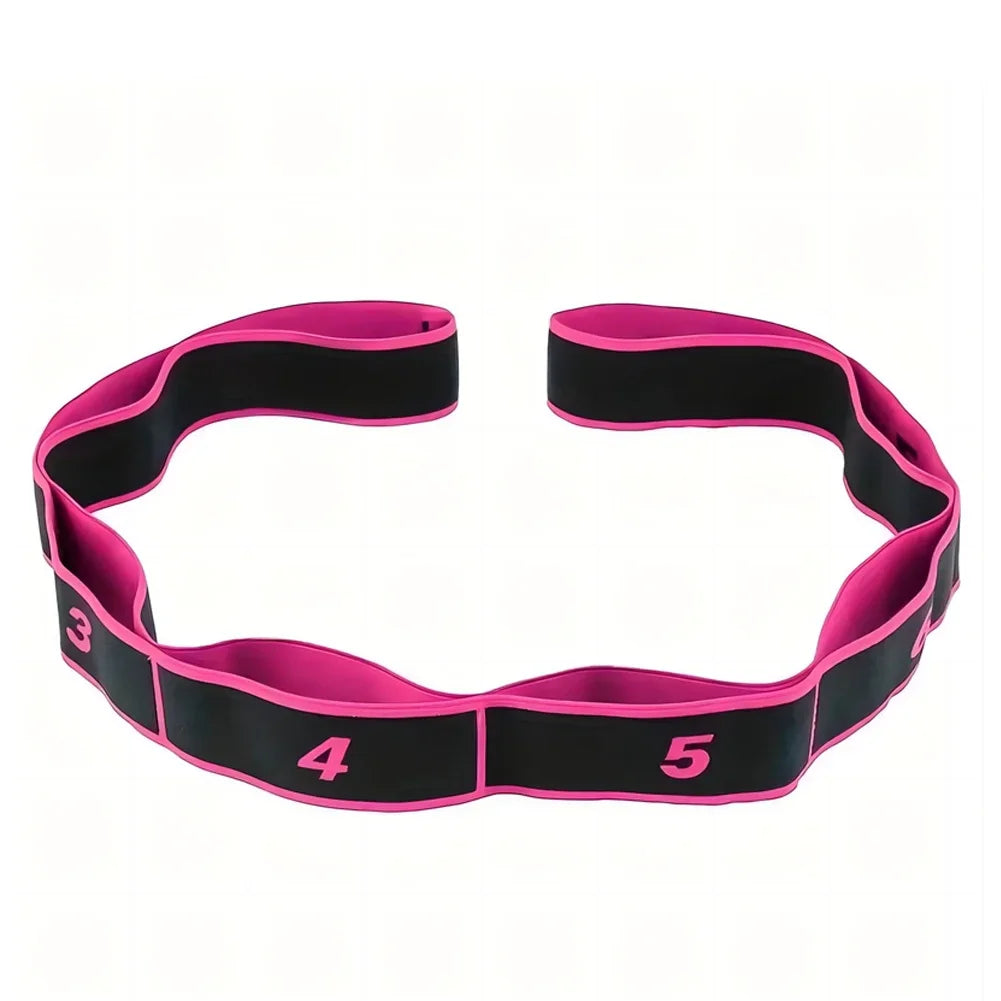 Fitness Exercise Women Man Latin Dance Elastic Stretch Belt With Number Exercise Pull Strap Sports Yoga Resistance Band