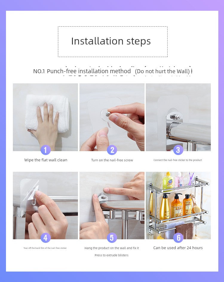 Punch-Free Draining Stainless Steel Wash Table Rack