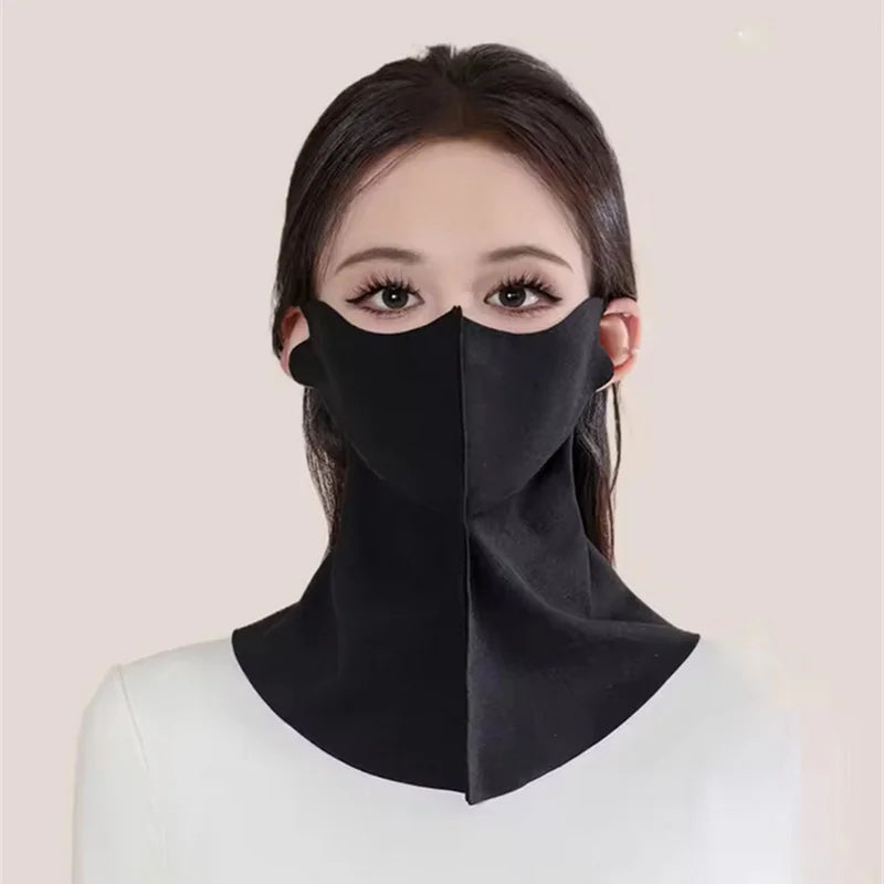 New Unisex Ice Silk Sun Mask Wearable Blanket Outdoor UV Neck Scarf Summer Riding Breathable Protection Dust Masks