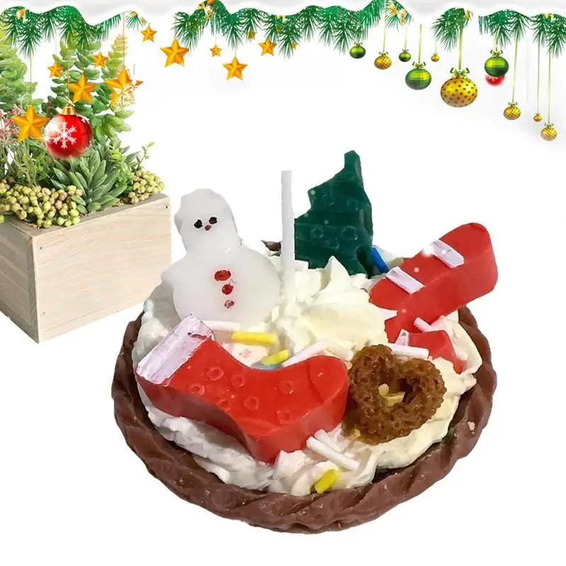 Aromatherapy candle set Christmas tart candles handmade Christmas pine aromatherapy candles winter Christmas home decorations