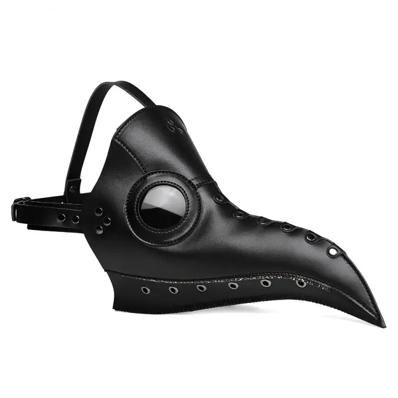 Steampunk Cosplay Mask Medieval Punk Plague Doctor Bird Headset Witch Novelty Headgear Set Pu Leather Halloween Cos Accessory