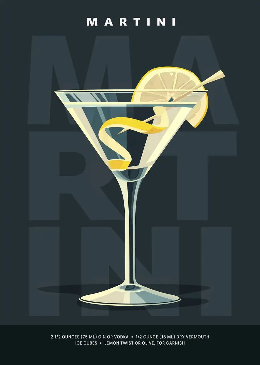 Simple Bar A Variety of Mixed-up Alcoholic Beverages Poster Canvas Printing for Home Room Wall Decoration Frameless Painting