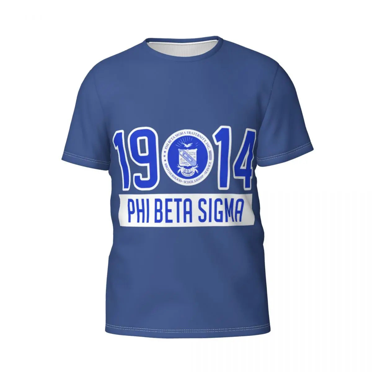 Phi Beta Sigma PBS Fraternity Men's Athletic Cotton Classic Short Sleeve Crewneck T-Shirt Tee Shirt