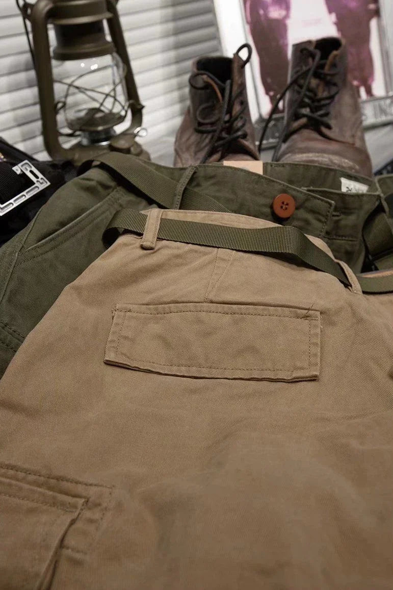 Mens Cargo Shorts With Draw String Hiking Combat Bermuda Short Pants For Men Luxury Y2k Trend Unique Cotton Hevy Whate New In