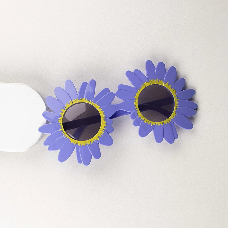 Funny Crazy Party Dress Glasses Sunflower Shape Sunglasses Accessories Novelty Costume Party Carnival Glasses Event Decoration