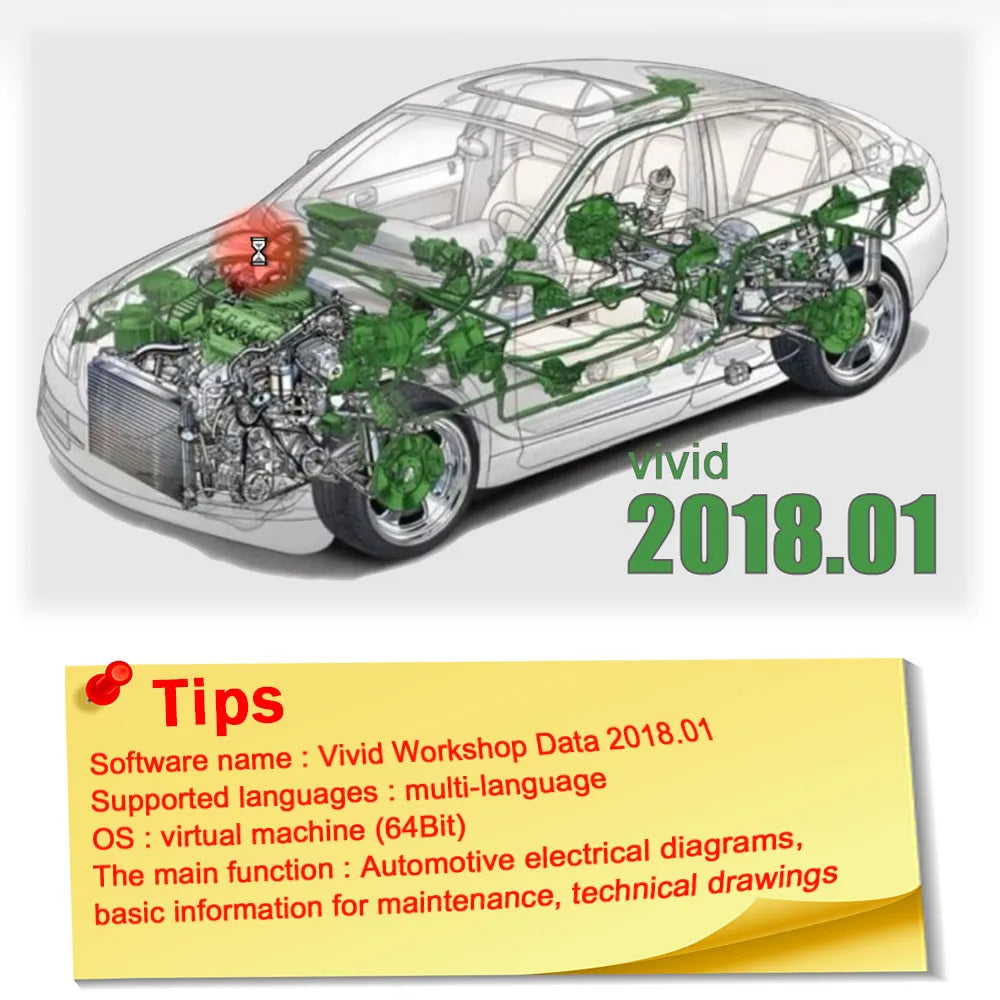 Automotive Vivid Workshop DATA 2018.01 (Atris-Technik) Europe Repair Software link 32GB USB CD DVD car electrical diagram Repair