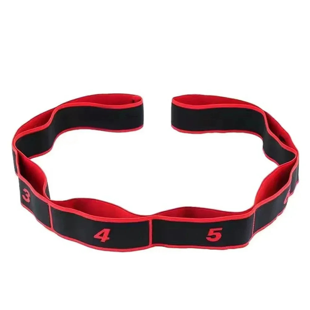 Fitness Exercise Women Man Latin Dance Elastic Stretch Belt With Number Exercise Pull Strap Sports Yoga Resistance Band