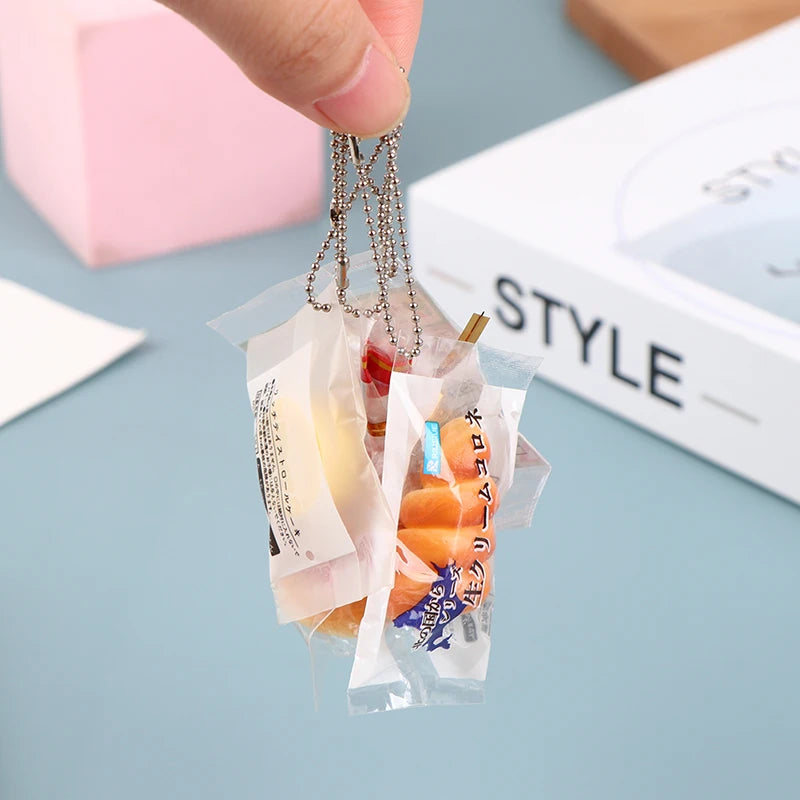 1PC Doll house simulation food toy pendant creative backpack pendant random delivery