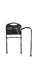 Stander 30" Safety Bed Rail with Padded Pouch, Folding Bedside Safety Guard Rail for Adults, Seniors, and Elderly, Under
