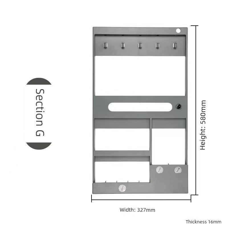 Accessible Luxury Cosmetics Storage Rack Punch-Free Bathroom Cabinet