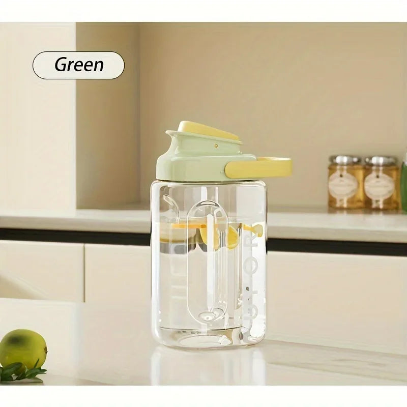 1pc Cold Water Kettle With Faucet Refrigerator Beverage Dispenser Multifunctional Camping Water Storage Bucket Large Capacity