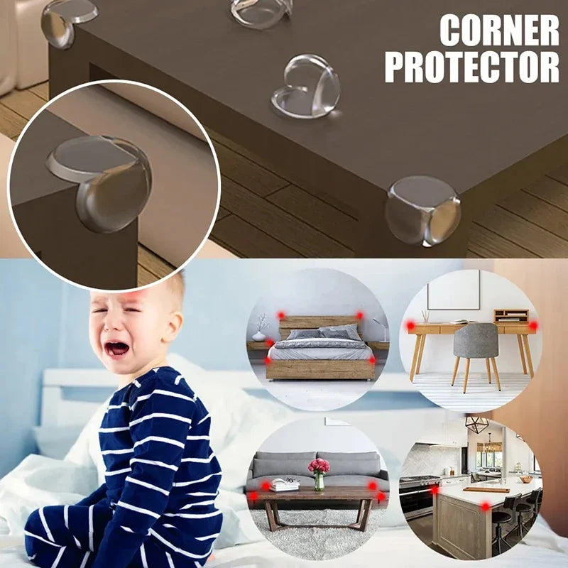 4PCS Baby Safety Silicone Protector Table Corner Edge Protection Cover Electric Socket Protection Children Anticollision Guards