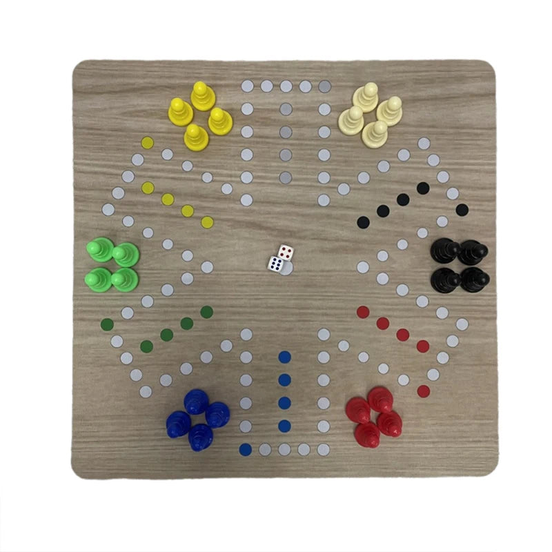 6 Player Flying Chess Ludo Ludo Jackaroo Rubber Pad Chess Board 35cm About 280 Grams Multiplayer Interactive Puzzle Game