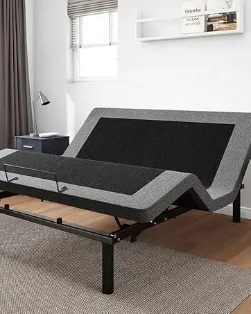 Queen Size Adjustable Bed Base, Wireless Remote Control, Whisper Quiet Durable Motor, Independent Head and Foot Inclin