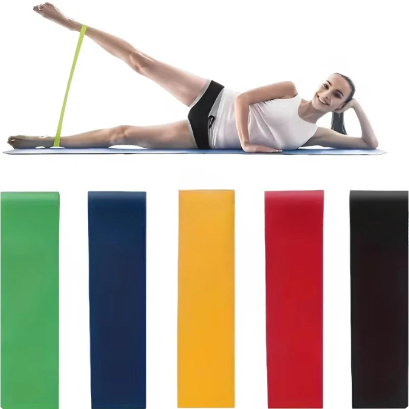 Tpe Resistance Bands Fitness Set Rubber Loop Strength Training Workout Expander Yoga Gym Equipment Elastic Portable Pilates