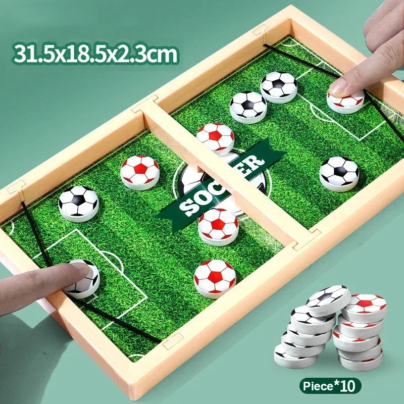 Desktop Battle Board Table Hockey Paced Sling Puck Board Game Fast Sling Puck Winner Party Game Child Adult Double Family Game T