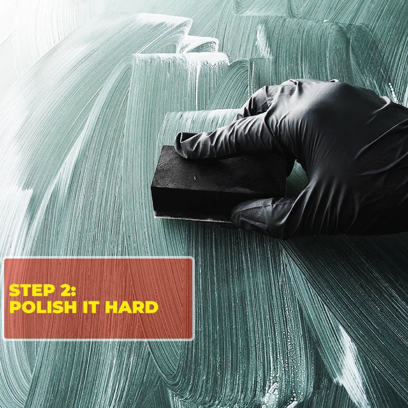 Glass Hard Water Spot Remover Heavy Oil Film Cleaner Paste Deep Cleaning for Bathroom Auto Windshield Car Care Accessorie