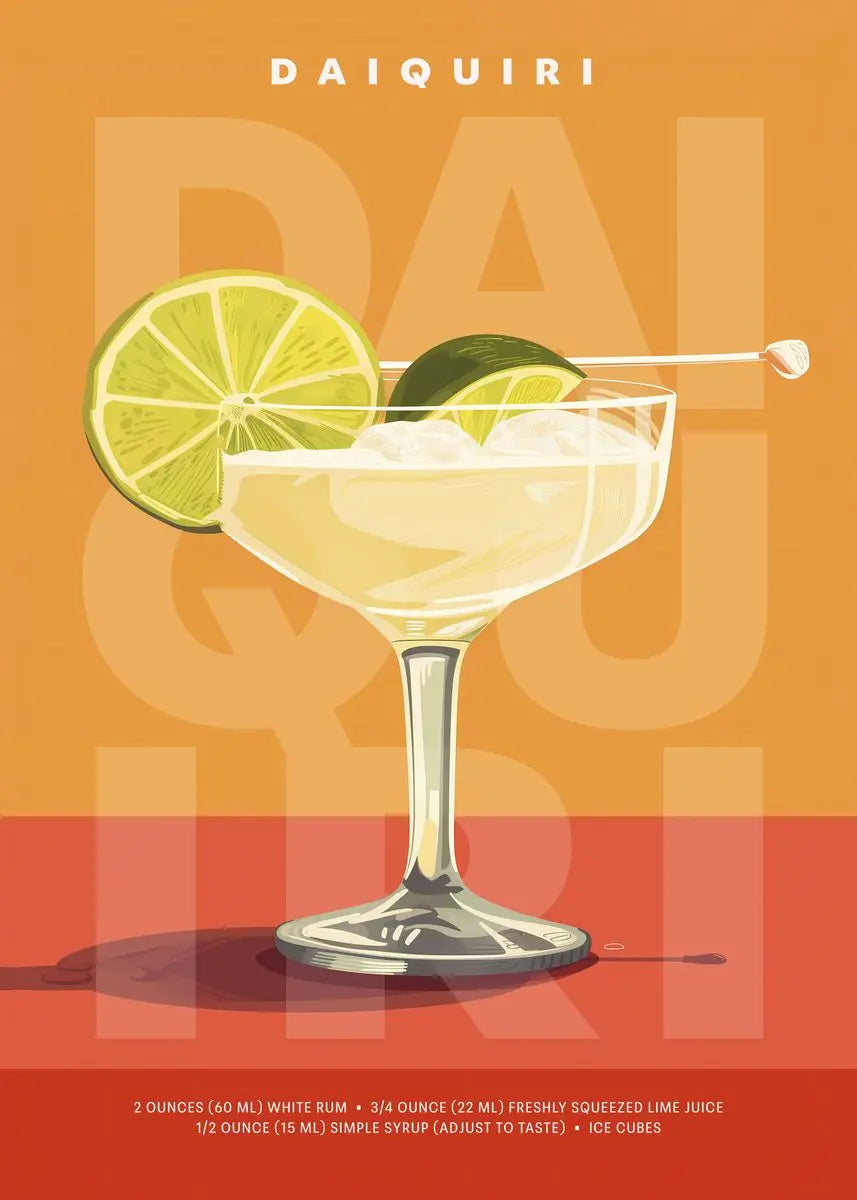 Simple Bar A Variety of Mixed-up Alcoholic Beverages Poster Canvas Printing for Home Room Wall Decoration Frameless Painting