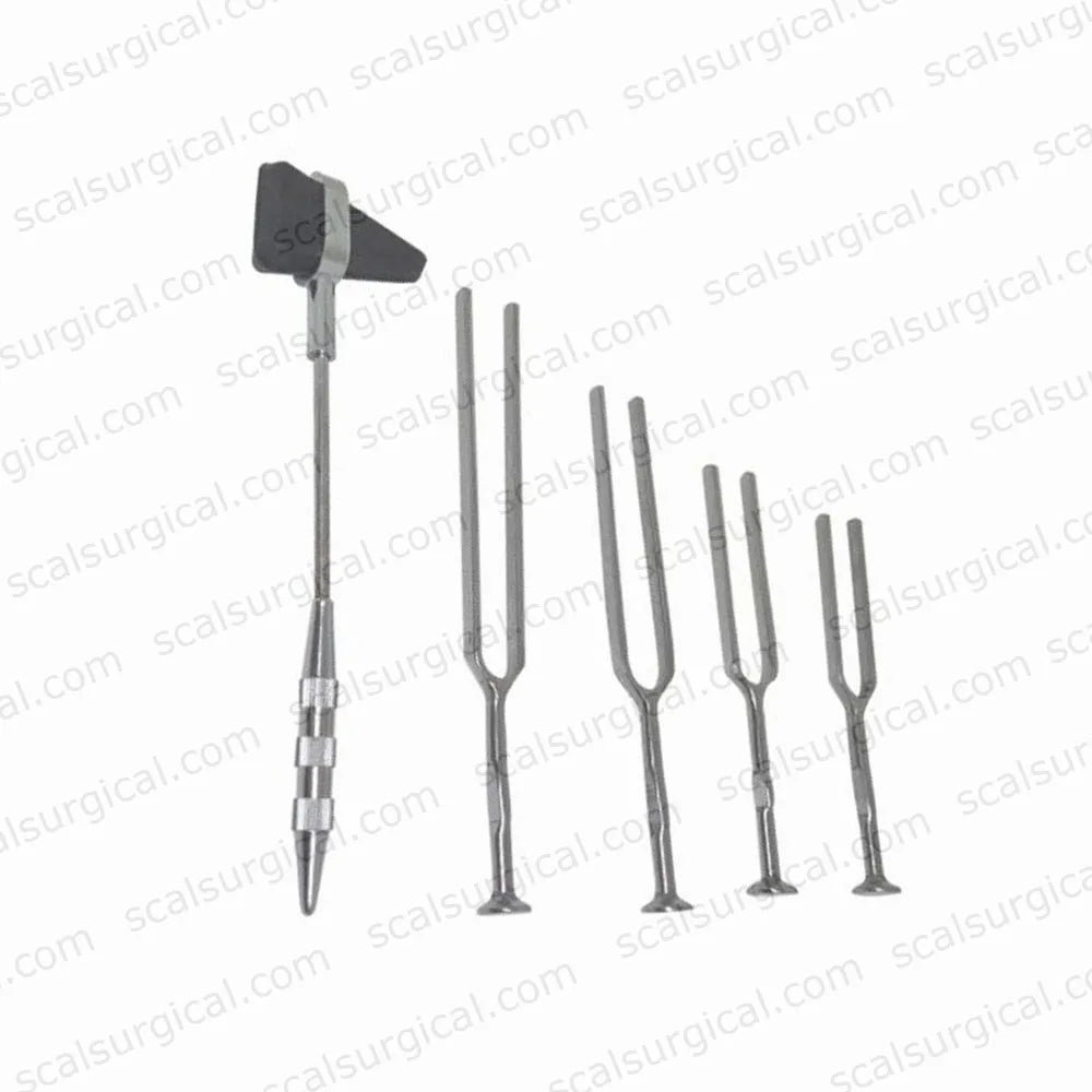 Percussion Knee Hammer with Tuning Fork for Sound Healing and Relaxation Tuning Fork 128 Hz  1024 Hz Medical Health Care Tools