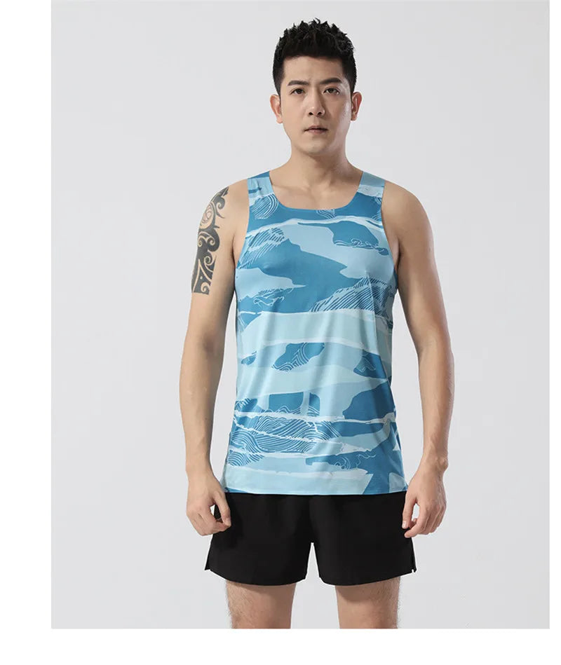 Adult Men Women Running Hiking Shirts Tight Gym Tank Top Fitness Marathon T-shirts Sport Exercise Basketball Vest Clothes D24
