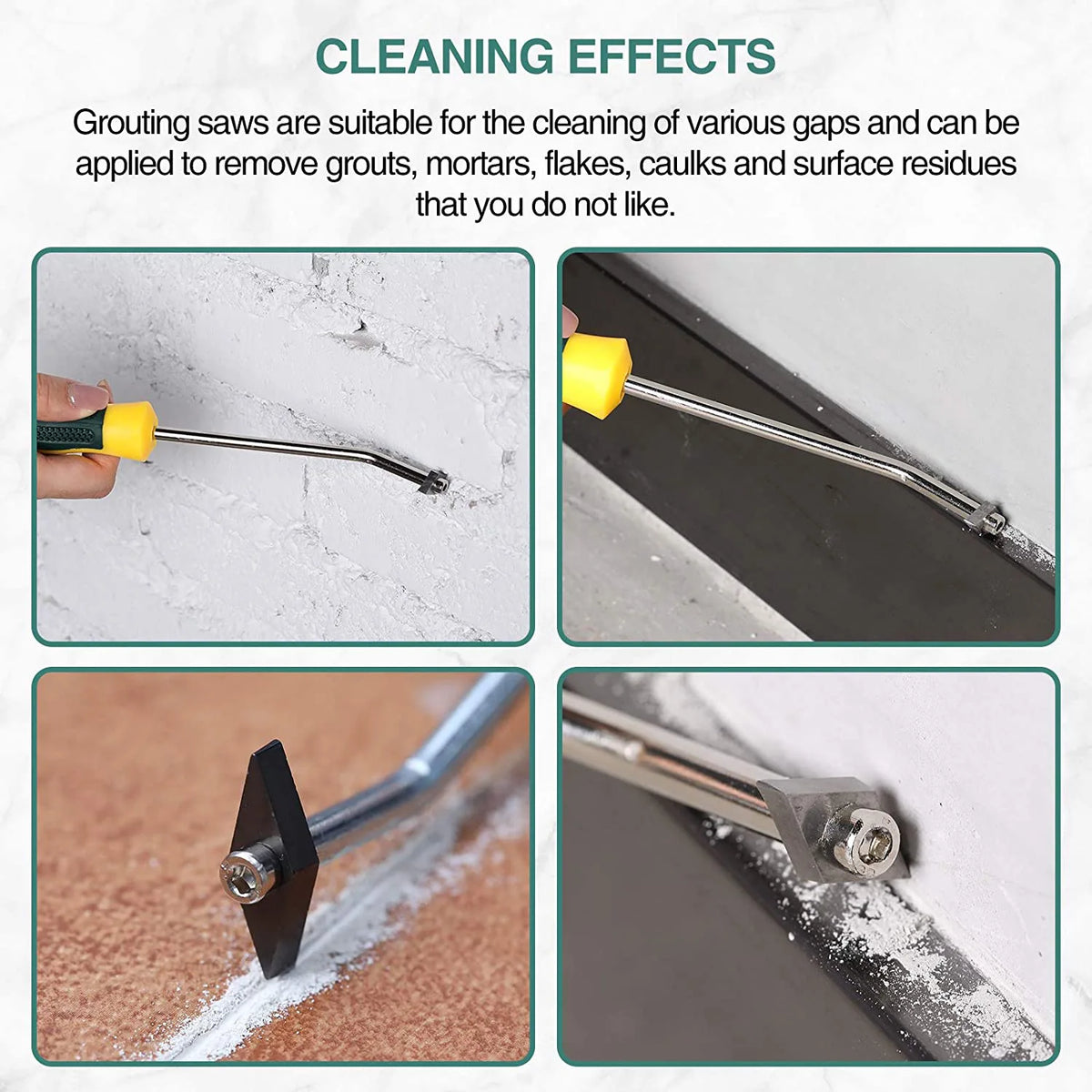 Professional Ceramic Tile Grout Remover Tungsten Steel Tiles Gap Cleaner Drill Bit for Floor Wall Seam Cement Cleaning Hand Tool