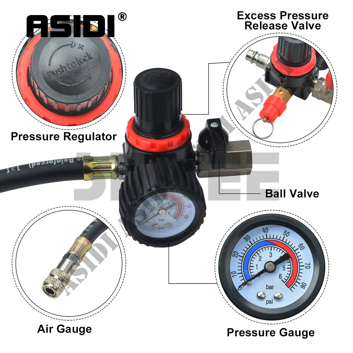 Turbo System Leakage Tester Tool Automotive Vehicle Service Garage Workshop 35mm -90mm