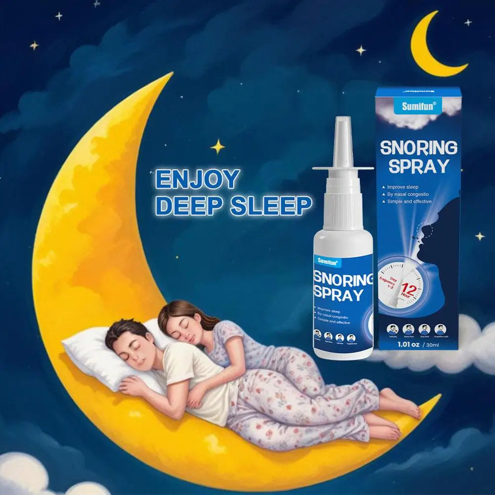 30ML MEN Anti Snoring Spray Stop Snore Throat Relief Sleeping Nose Cold Sneezing Better Care Relief Liquid Health Breath Easier