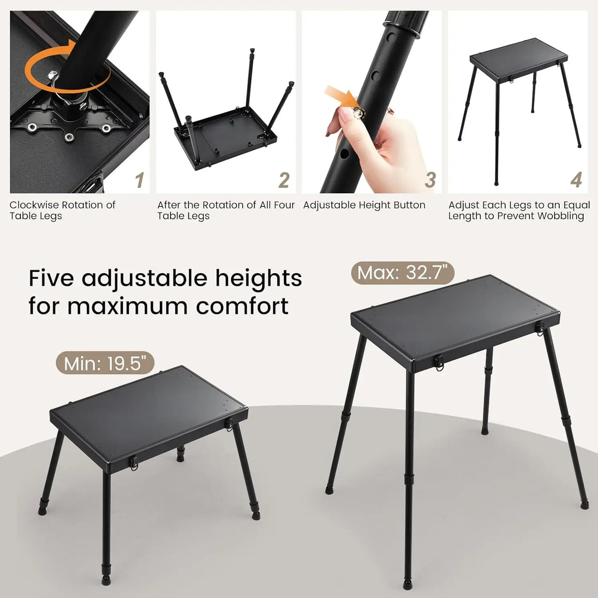 Rolling Manicure Table 5 Drawers Makeup Case Foldable Nail Desk Cosmetology Case on Wheels with Brush Pouch for Technician Works