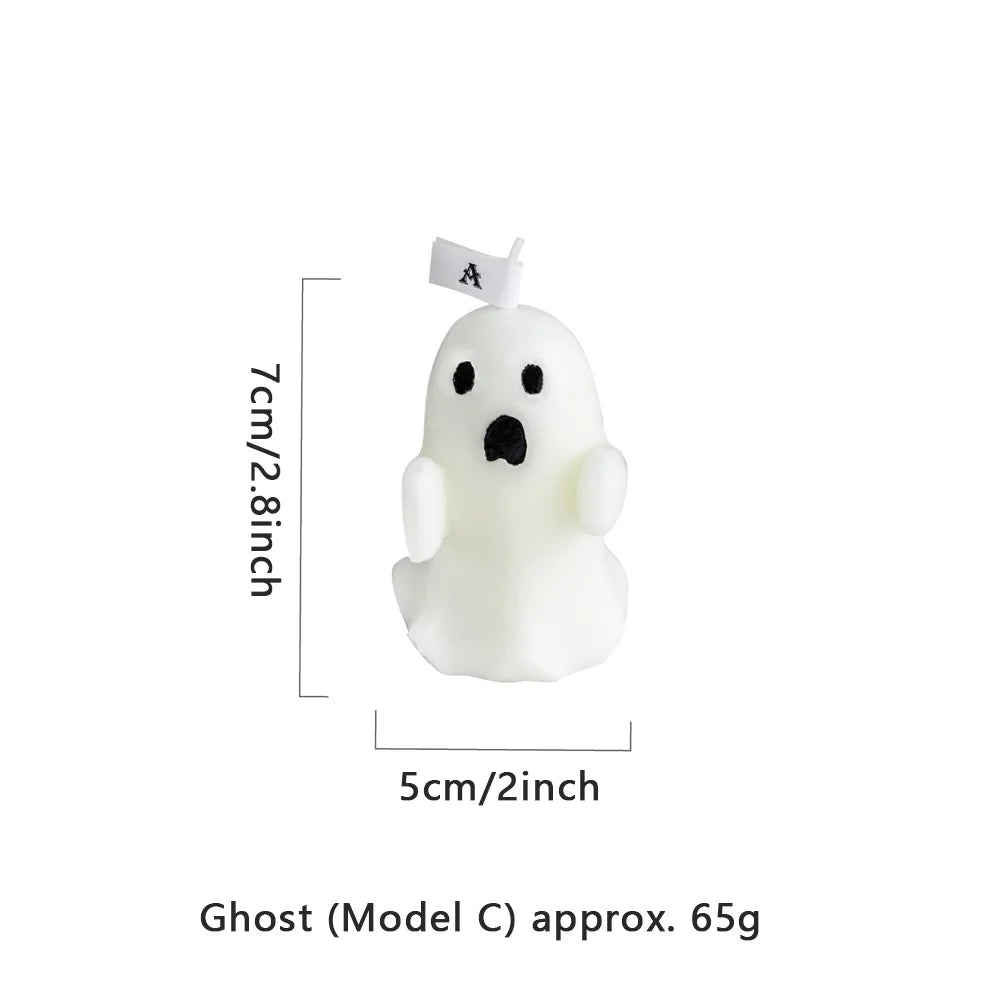 Halloween Ghost Candle Creative Ornaments Atmosphere Candle With Spooky Design Luxury Gift Fragrance Candle Party Desktop Decor