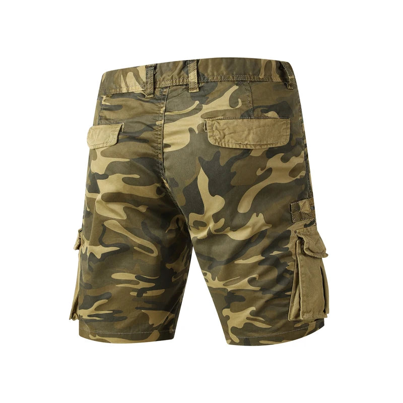 Men Summer New Camouflage Cargo Shorts 2024 Outdoor Hiking Jogging Short Pants Fashion Multiple Pockets Loose Casual Shorts Men