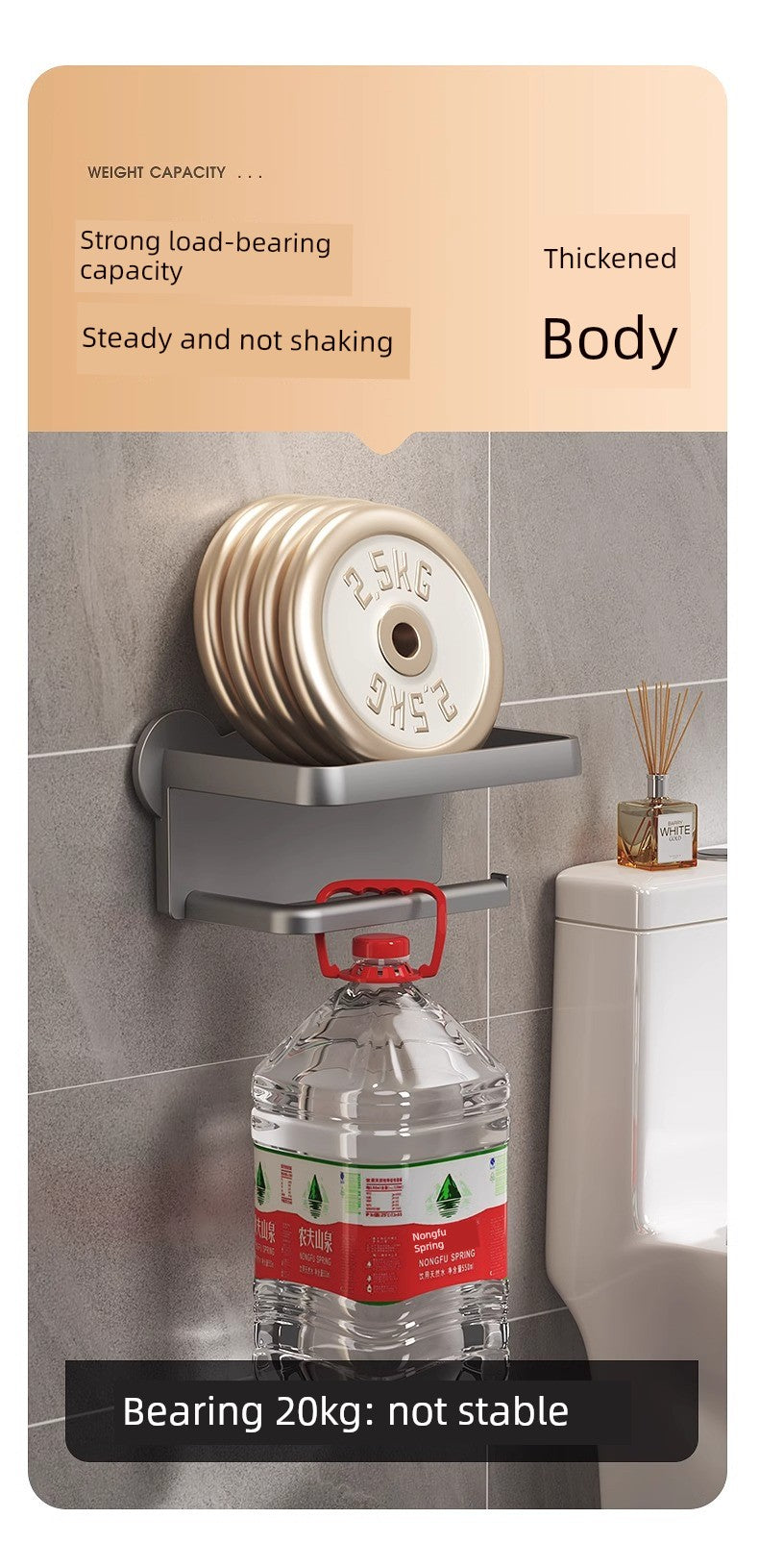 Bathroom Storage Rack Wall Hanging Waterproof Tissue Box