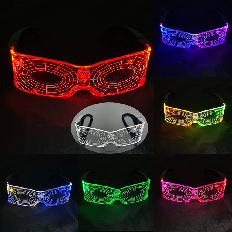 Japan Anime Detective Conan LED Light up Glasses color change funny Luminous crossdresser glasses Cosplay men Novelty Costumes