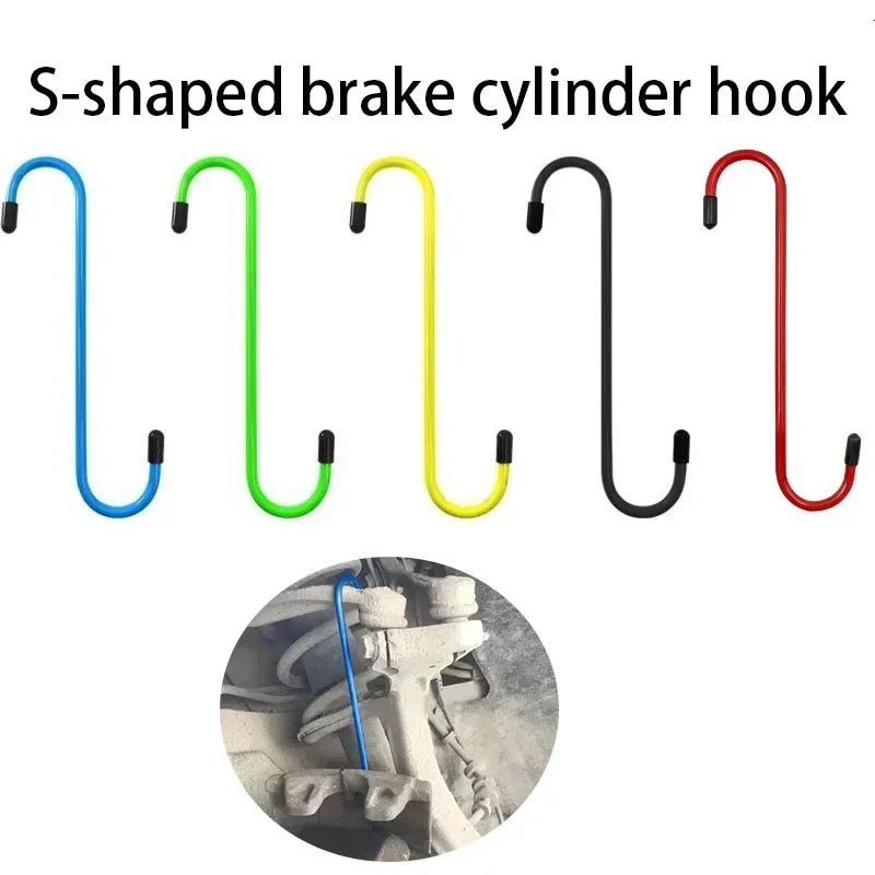 2PCS Suspension Disc Service Brake Caliper Hanger Brake Caliper Hooks Automotive Repair Tool S Shape Hook