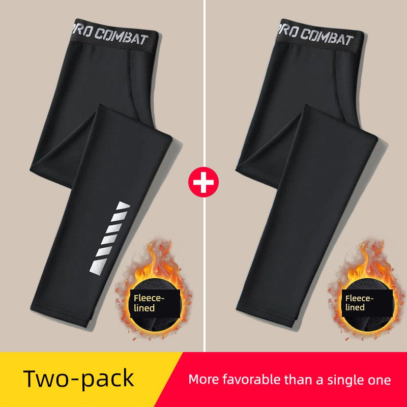 Basketball Basic Thin Ice Silk Quick-Drying Compression Leggings