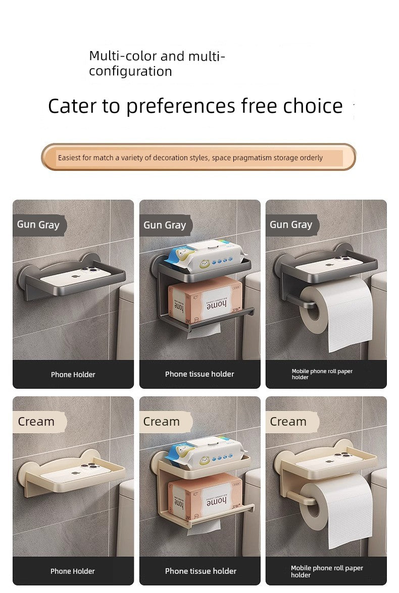 Bathroom Storage Rack Wall Hanging Waterproof Tissue Box