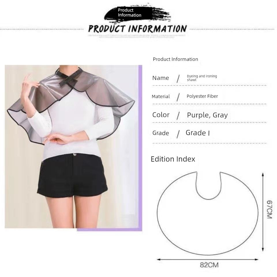 Professional Hair Treatment Shawl Waterproof Thickened For Home Hairdressing