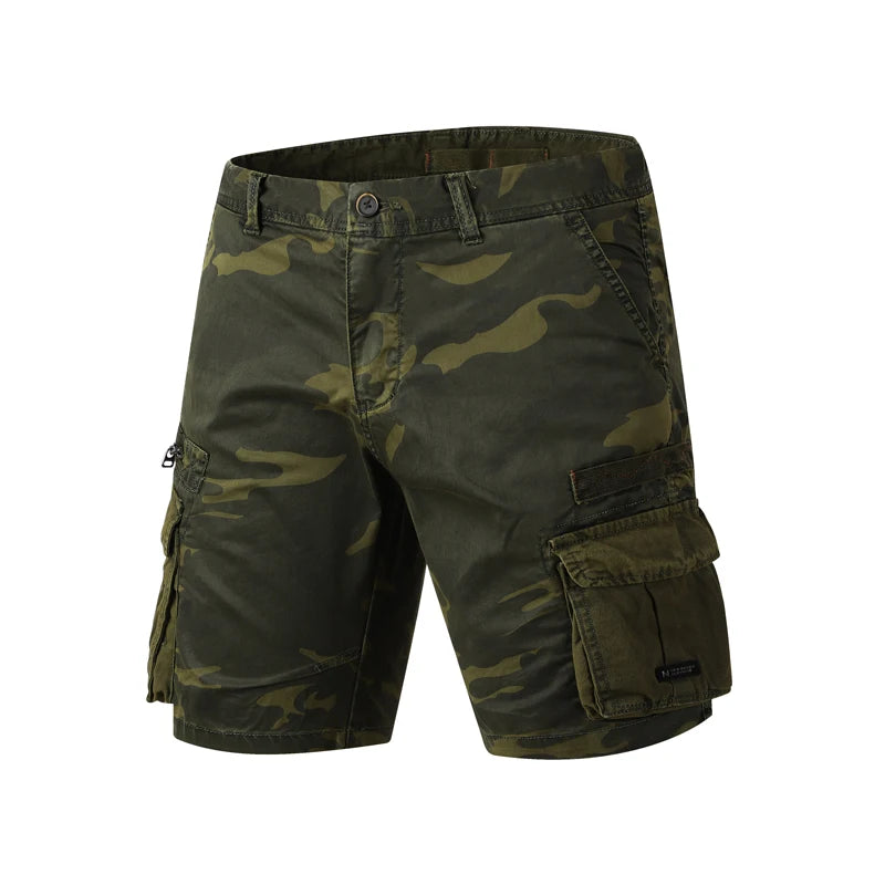 Men Summer New Camouflage Cargo Shorts 2024 Outdoor Hiking Jogging Short Pants Fashion Multiple Pockets Loose Casual Shorts Men