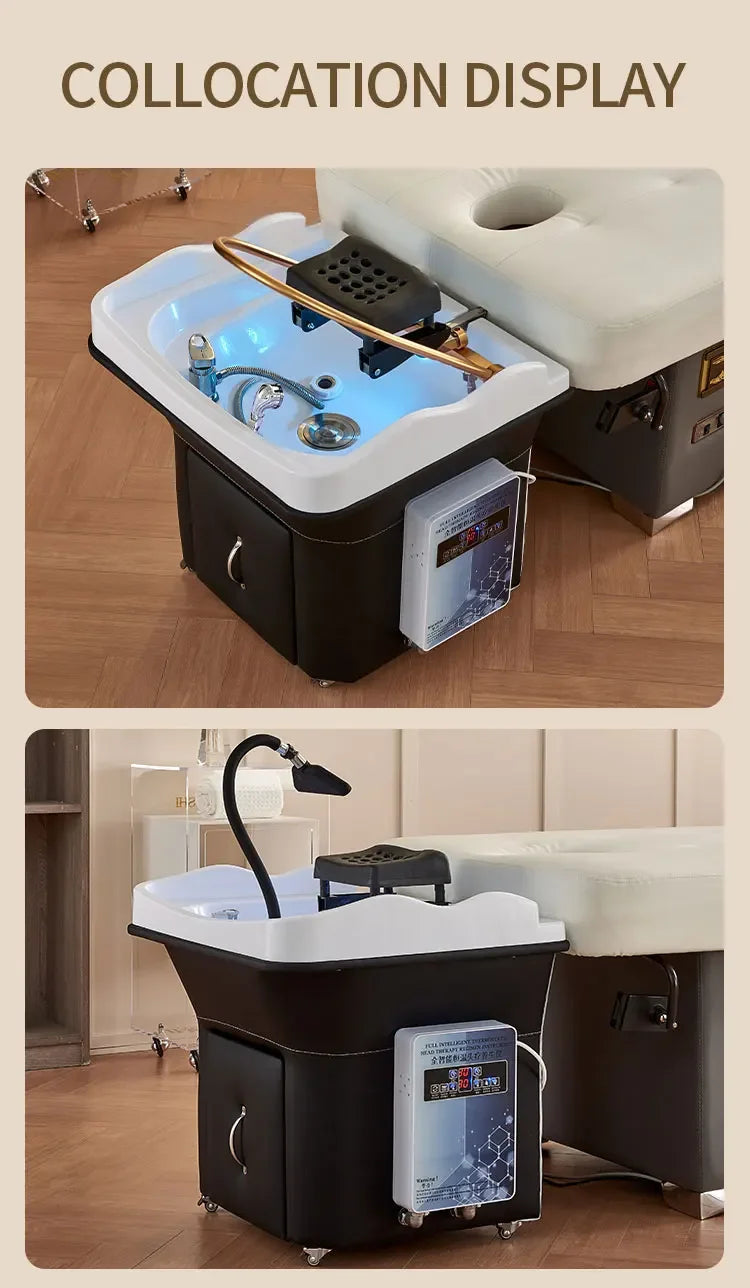 Salon hair washing bed portable head spa equipment  Removable shampoo basin
